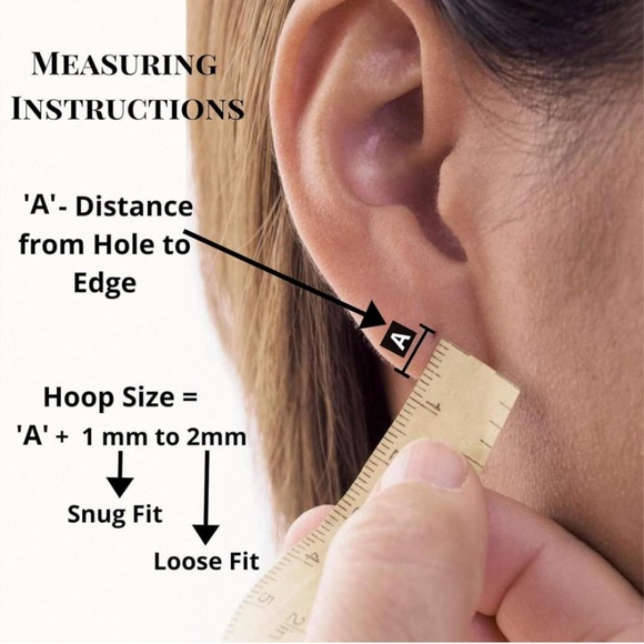 Black Stainless Steel 14mm Hoop Earrings • 20G Sleeper Huggie Pair - Picture 4 of 5